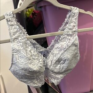 Elegant Lace Bralette - Light blue